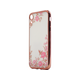 Chameleon Apple iPhone XR - Gumiran ovitek (TPUE) - roza rob - roza rožice