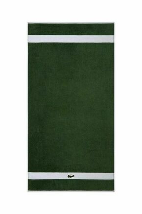 Bombažna brisača Lacoste 55 x 100 cm - zelena. Bombažna brisača iz kolekcije Lacoste. Model izdelan iz tekstilnega materiala.