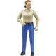 BRUDER 60408 Bworld Figurine Ženske modre hlače