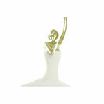 NEW Okrasna Figura DKD Home Decor 13,5 x 12,5 x 40 cm Zlat Bela Resin Baletni Plesalec
