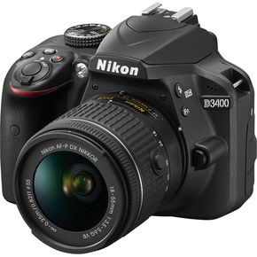 Nikon D3400 24.2Mpx SLR rdeči/črni digitalni fotoaparat