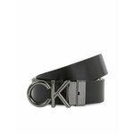 Calvin Klein Moški pas Gs 2 Buckles 1 Strap Belt Set K50K511027 Črna