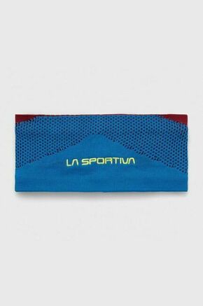 Naglavni trak LA Sportiva Knitty - modra. Trak iz kolekcije LA Sportiva. Model izdelan iz recikliranega materiala.