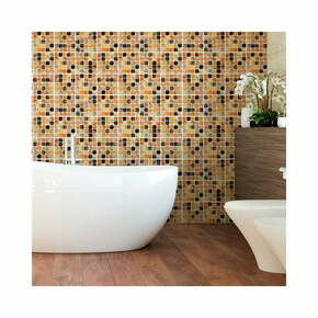 Komplet 9 stenskih nalepk Ambiance Wall Decal Tiles Mosaics Sanded Grade