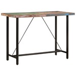 Vidaxl Barska miza 150x70x107 cm trden akacijev les in železo