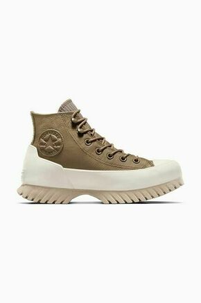 Superge Converse Chuck Taylor All Star Lugged Winter 2.0 zelena barva