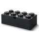 LEGO namizna škatla 8 s predalom črna 316 x 158 x 113 mm