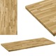 Površina za mizo trden hrastov les pravokotna 44 mm 100x60 cm