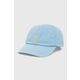 Bombažna bejzbolska kapa Tommy Hilfiger - modra. Kapa s šiltom vrste baseball iz kolekcije Tommy Hilfiger. Model izdelan iz tkanine z nalepko. Izjemno zračen, udoben material.
