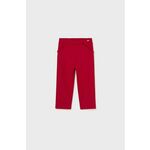 Hlače za dojenčka Mayoral rdeča barva - rdeča. Kratke hlače za dojenčka iz kolekcije Mayoral. Model izdelan iz mehke pletenine.