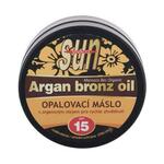 Vivaco Sun Argan Bronz Oil Tanning Butter SPF15 maslo za sončenje z arganovim oljem za hitro porjavitev 200 ml