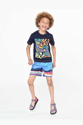 Otroške kopalne kratke hlače Marc Jacobs - modra. Otroški kopalne kratke hlače iz kolekcije Marc Jacobs. Model izdelan iz vzorčastega materiala.