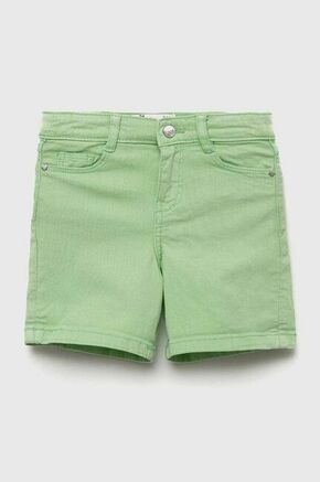 Otroške kratke hlače zippy zelena barva - zelena. Otroški kratke hlače iz kolekcije zippy. Model izdelan iz enobarvnega materiala.