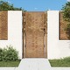 vidaXL Vrtna vrata 105x180 cm corten jeklo kvadraten dizajn