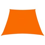 vidaXL Senčno jadro oksford blago trapez 3/4x2 m oranžno
