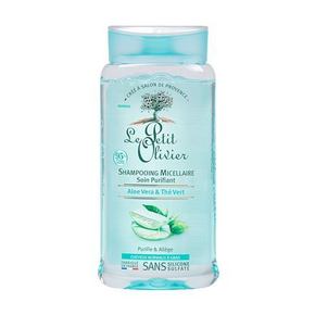 Le Petit Olivier Aloe Vera &amp; Green Tea Purifying šampon za mastne lase za normalne lase 250 ml za ženske
