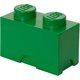 LEGO® škatla za shranjevanje 125x250x180 mm, temno zelena