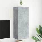 Vidaxl Stenska TV omarica betonsko siva 40,5x30x102 cm inženirski les