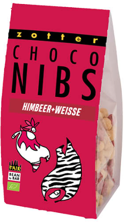 Bio Choco Nibs - malina in bela čokolada - 100 g