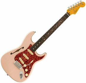 Fender FSR American Professional II Stratocaster Thinline RW Transparent Shell Pink