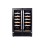 Candy CCVB 60D samostojni/vgrajeni hladilnik za vino, 38 steklenic/40 steklenic/46 steklenic, 2 temperaturne območje