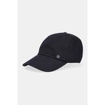 Kapa s šiltom HUGO črna barva, 50544451 - črna. Kapa s šiltom vrste 6-panel iz kolekcije HUGO. Model izdelan iz visokokakovostnega materiala.