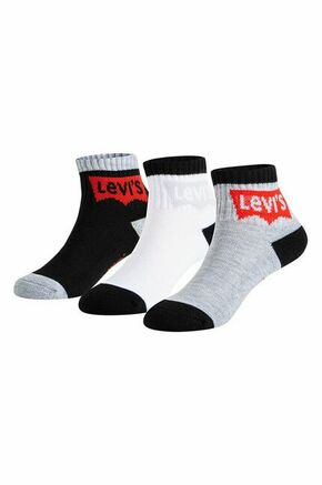 Otroške nogavice Levi's črna barva - črna. Otroške nogavice iz kolekcije Levi's. Model izdelan iz elastičnega