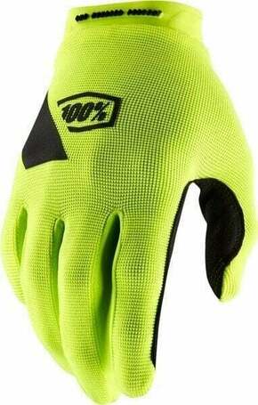 100% Ridecamp Gloves Fluo Yellow S Kolesarske rokavice