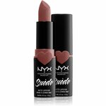 NYX Professional Makeup Suède Matte Lipstick šminka z mat učinkom klasično rdečilo za ustnice šminka 3,5 g odtenek 05 Brunch Me za ženske