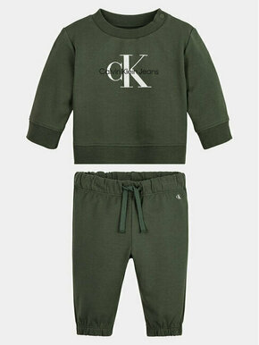 Calvin Klein Jeans Trenirka IN0IN00017 Zelena Regular Fit