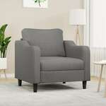 shumee Fotelj temno siv 60 cm blago