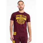LONSDALE Majica 'Gruting' kari / vinsko rdeča