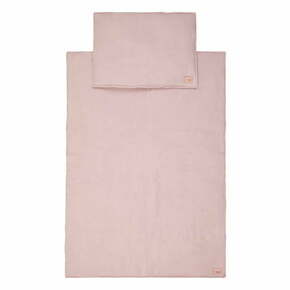 Roza muslinska posteljnina za otroško posteljico Baby Pink - Moi Mili