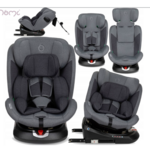 Otroški avtosedež, ISOFIX, TOP TETHER, 360- rotacija, nastavljiva MoMi EMI, siv