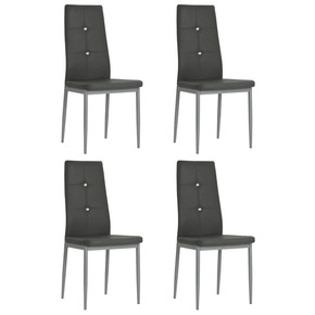 VidaXL Jedilni stoli 4 kosi umetno usnje 43x43