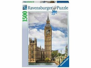 Ravensburger 1500 delna sestavljanka Mačka na Big Benu 160099