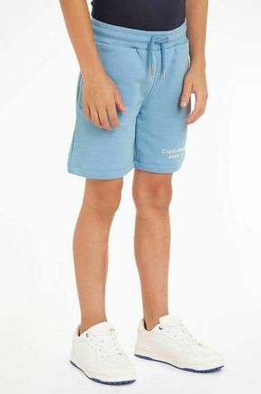 Otroške kratke hlače Calvin Klein Jeans - modra. Otroški kratke hlače iz kolekcije Calvin Klein Jeans