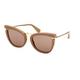 Max Mara MM0186 46E ONE SIZE (55) Rjava/Rjava
