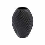 Vaza iz črnega porcelana Morsø River, višina 26 cm