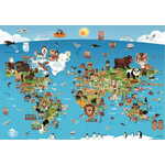 WEBHIDDENBRAND ANATOLIAN Puzzle Risani zemljevid sveta 260 kosov