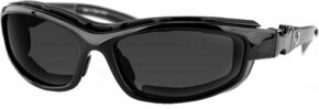 Bobster Road Hog II Convertible Gloss Black/Smoke Mirror/Amber/Clear/Dual Grade Mirror Motoristična Očala