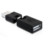 Delock 65260 vrtljivi adapter USB 2.0-A moški-ženski