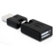 Delock 65260 vrtljivi adapter USB 2.0-A moški-ženski