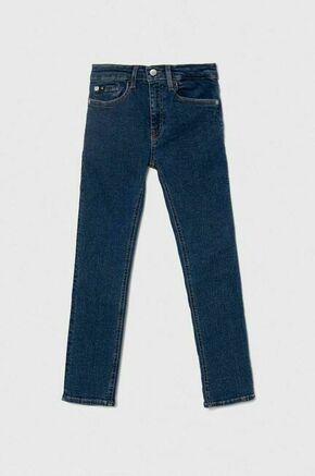 Kavbojke Calvin Klein Jeans - mornarsko modra. Kavbojke iz kolekcije Calvin Klein Jeans. Model izdelan enobarvne tkanine.