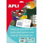 NEW Business cards Apli 10408 Bela 10 Listi Dvostransko 210 x 297 mm