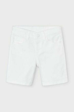 Otroške kratke hlače Mayoral bela barva - bela. Otroški kratke hlače iz kolekcije Mayoral. Model izdelan iz gladke tkanine.