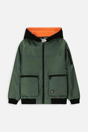 Otroška jakna Coccodrillo zelena barva - zelena. Otroški jakna iz kolekcije Coccodrillo. Prehoden model