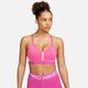 Nike Indy V-Neck Women's Bra, Pinksicle/Med Soft Pink/White - L