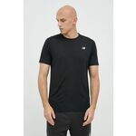 Kratka majica za tek New Balance Accelerate črna barva - črna. Kratka majica za tek iz kolekcije New Balance. Model izdelan iz hitrosušečega materiala.
