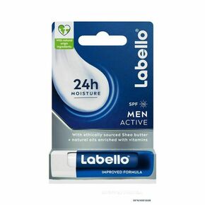 Labello Men Active 24h Moisture Lip Balm SPF15 vlažilen balzam za ustnice 4.8 g